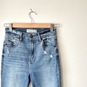 Abercrombie & Fitch The Super Skinny Ankle High Rise Curve Love | Size 25 / 0L